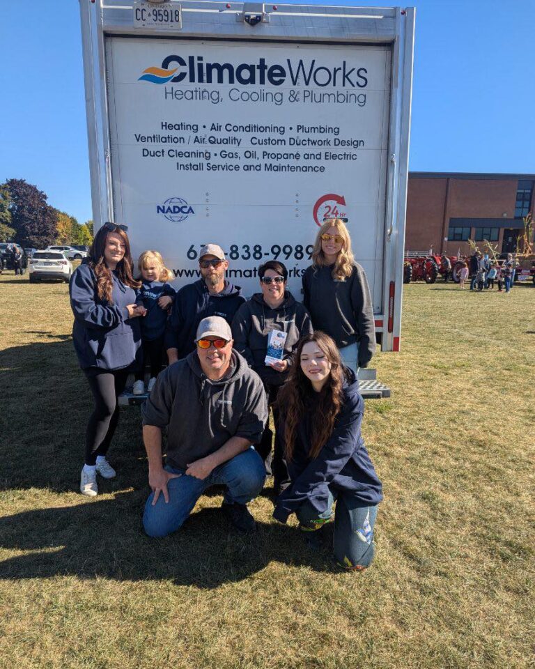 The Climate Works team with our branded truck at a local Ottawa community event